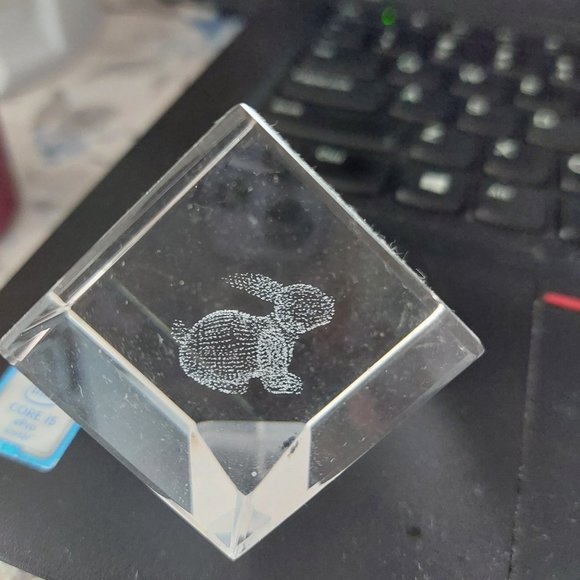 Crystal Bunny Rabbit Decor or Paperweight - Picture 7 of 8